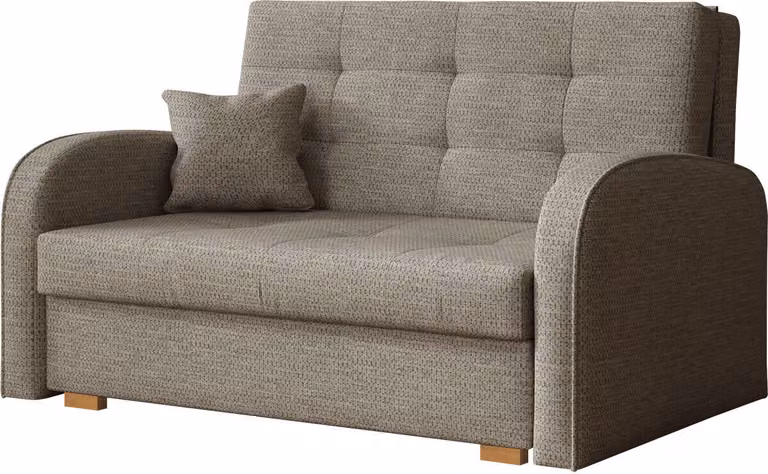 MIRJAN24 Divano letto Viva Gold II con contenitore, divano imbottito con funzione letto, divano letto del produttore (Aragon 20)