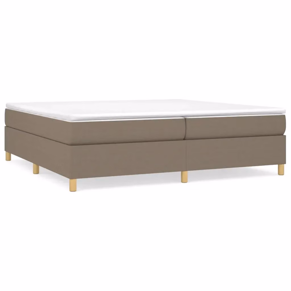 Struttura Letto Imbottita vidaXL in Tessuto Beige L: 200 cm, P: 200 cm, H: 35 cm – 2