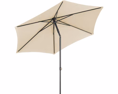 Ombrellone Sevilla 270/6 rotondo, Ø circa 270 cm, colore: naturale