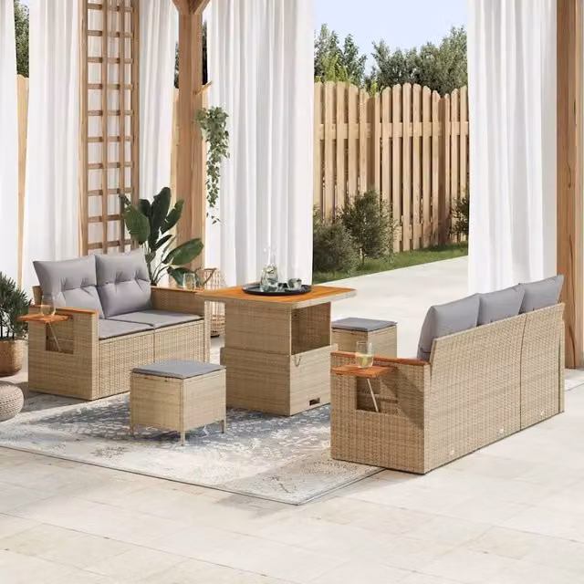 Set Divano da Giardino 10 pz 7-Numero di posti 3365067