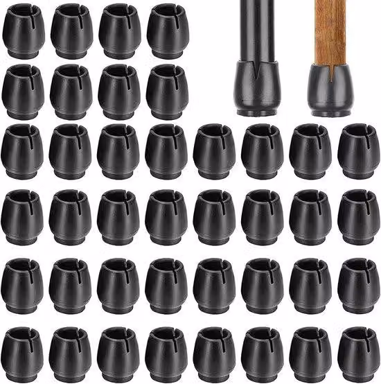 40 tappi rotondi per gambe di sedia, protezioni per gambe di sedia, protezioni per pavimenti in gomma per gambe rotonde, diametro 17-21 mm
