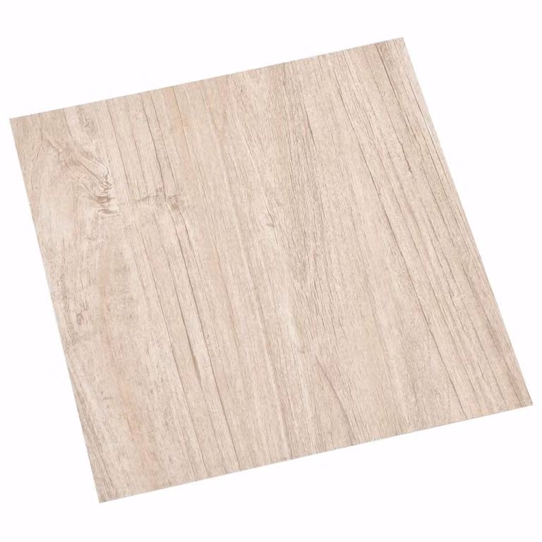 Plance per pavimentazione autoadesive vidaXL effetto legno moderno, marrone, bianco e beige, L: 30,5 cm, P: 30,5 cm, H: 0,51 cm