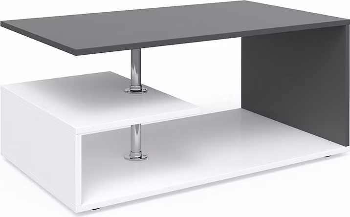 Tavolino da salotto Vicco Guillermo Bianco/antracite 91 x 52.6 cm, Model 28280