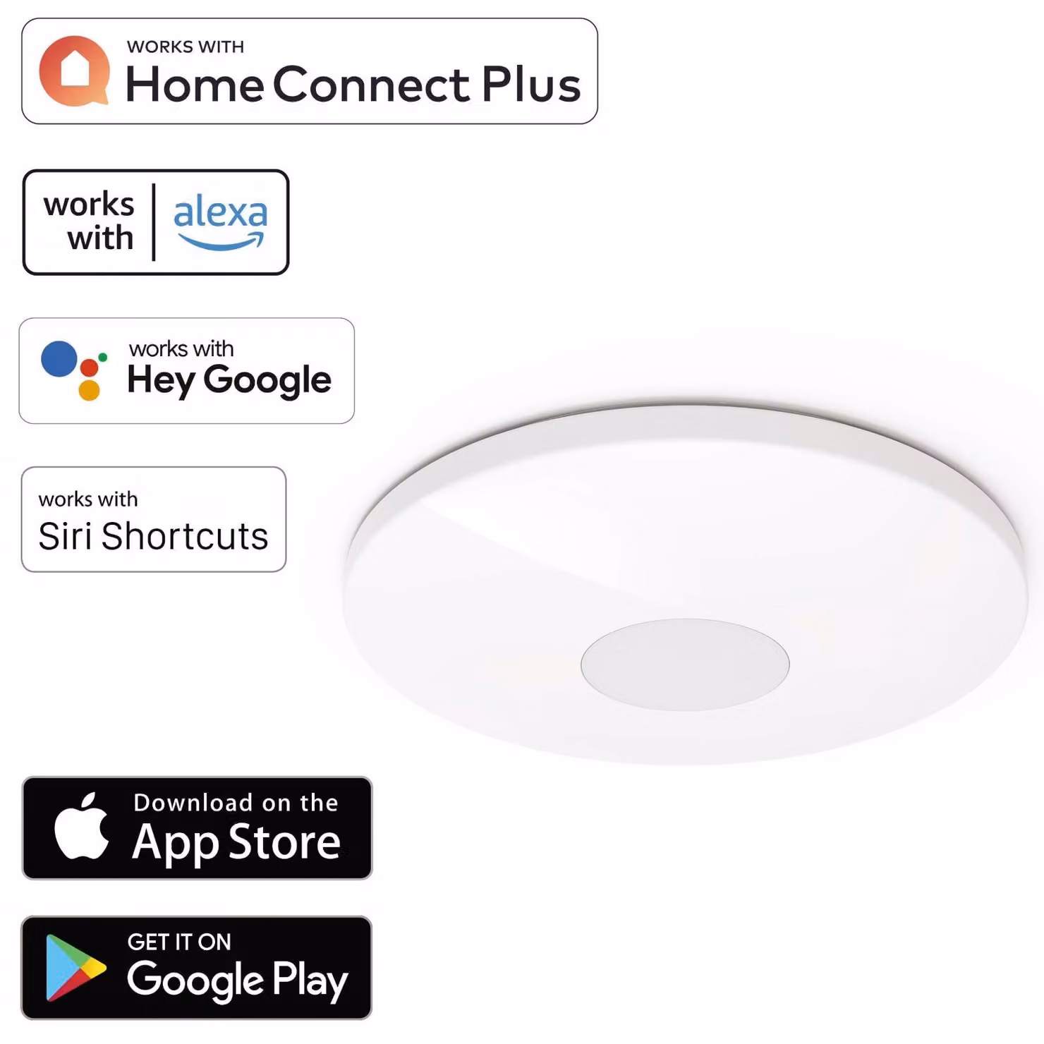 Plafoniera WiFi LED 40W/217W dimmerabile rotonda 50cm