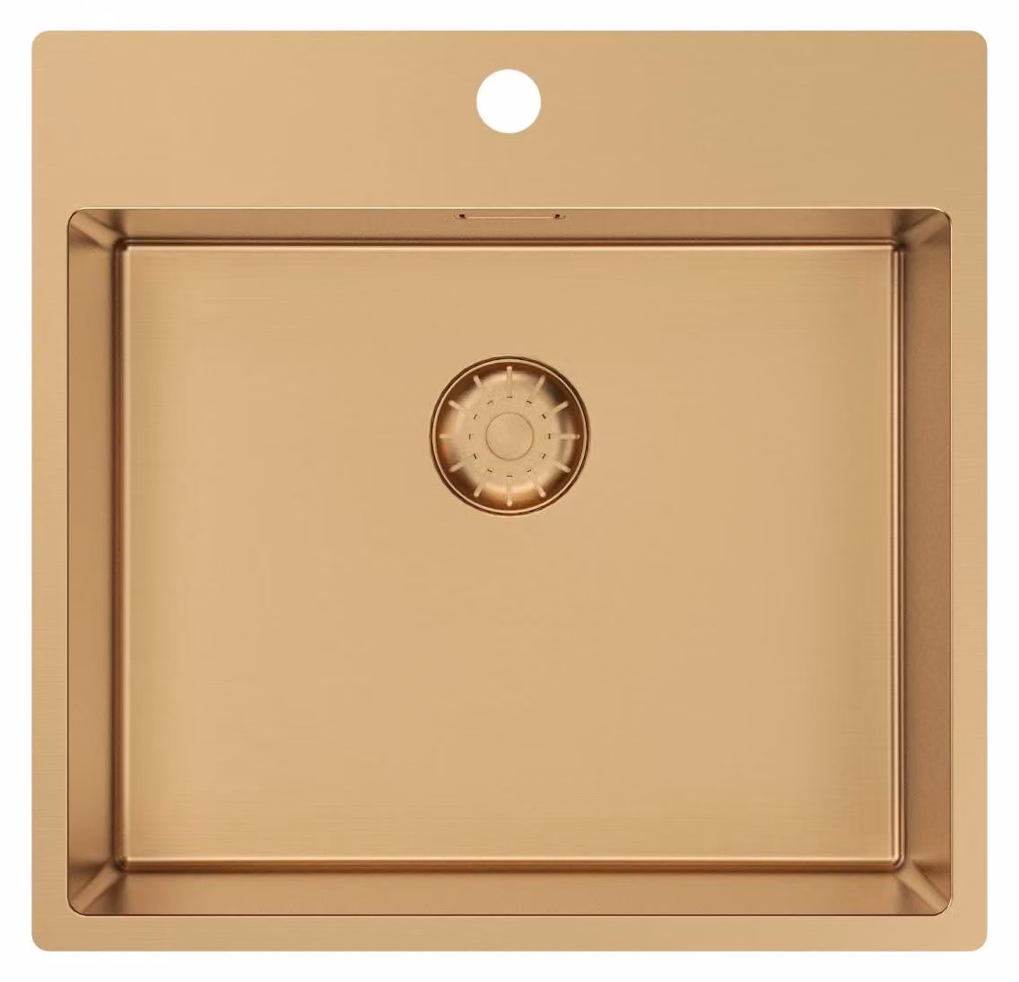 Lavello da cucina 54x52 cm, finitura rosa rame, modello Pure.Sink PCM5040T-62 di Tapwing