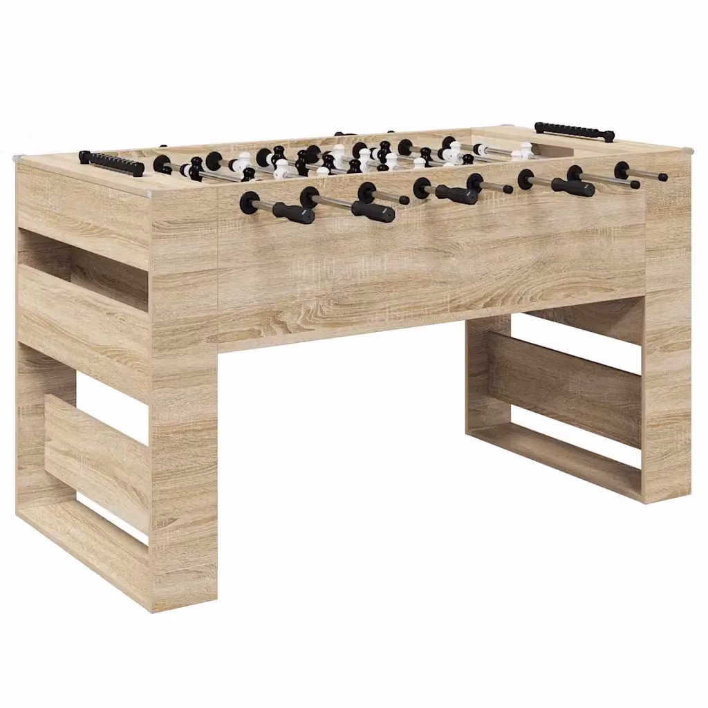 Tavolo da Foosball vidaXL in legno color rovere sonoma, L: 146,5 cm, P: 74 cm, H: 85 cm – 2