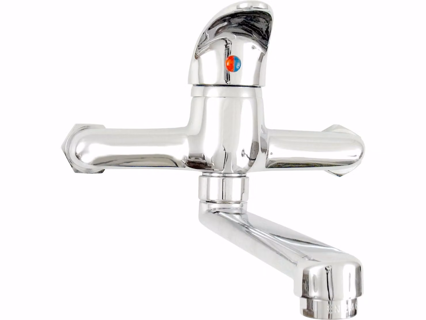 VIKING Miscelatore per lavabo/lavello, interasse 100 mm, braccio diritto 20 cm, cartuccia 35 mm