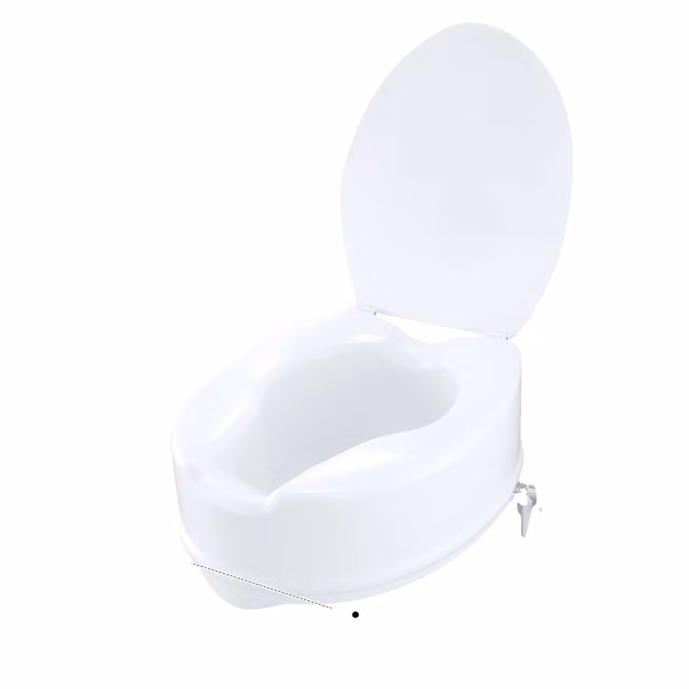Sedile rialzato per WC, altezza 5 pollici, capacità di carico di 300 libbre, 6 pollici