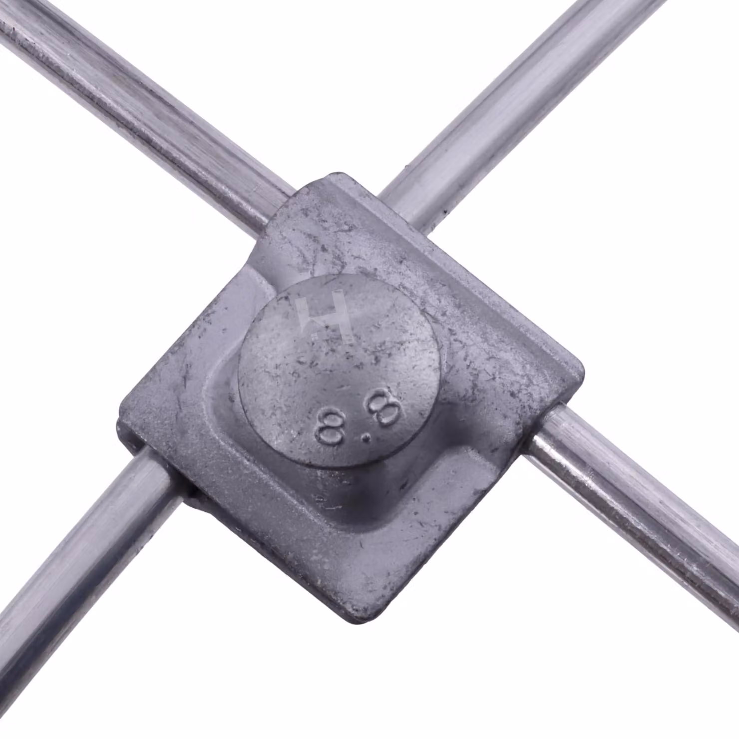 Haus-Held Morsetto croce terra Zn, 38 x 38 mm