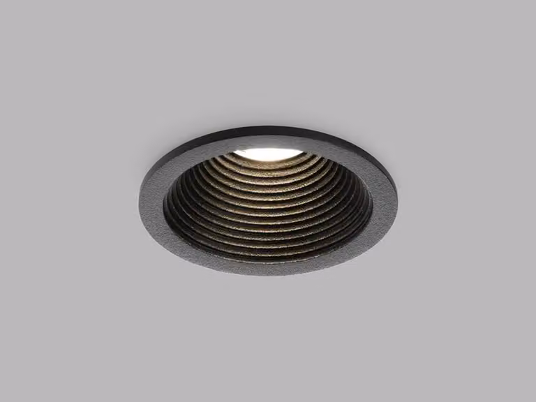 Apparecchio LED da incasso a soffitto SPLASH IP54, Variante: nero, 525 lm