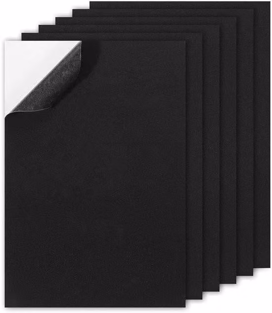 Set di 6 pannelli isolanti - Autoadesivi - Resistenti all'umidità - Isolanti termici - Isolamento acustico - Effetto ammortizzante - Dimensioni: 250 x 200 x 3 mm - Materiale isolante