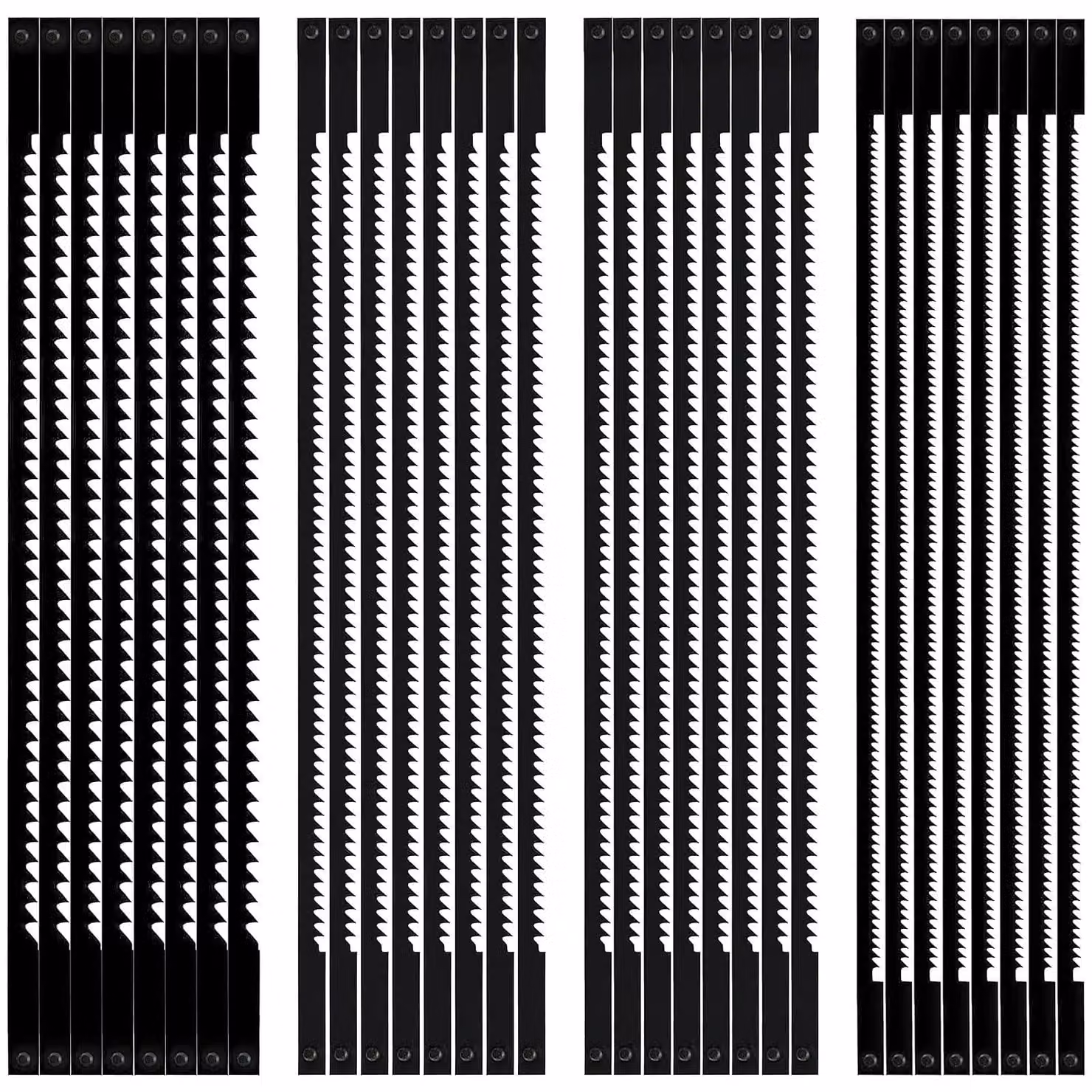 32 lame per seghetto alternativo, da 127 mm, per legno e plastica