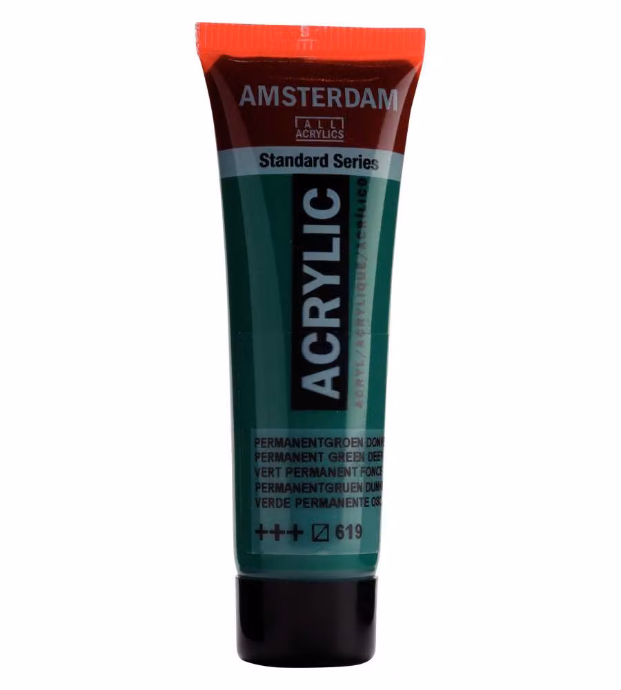 Colore acrilico AmsterdamC 20 ML Verde Scuro