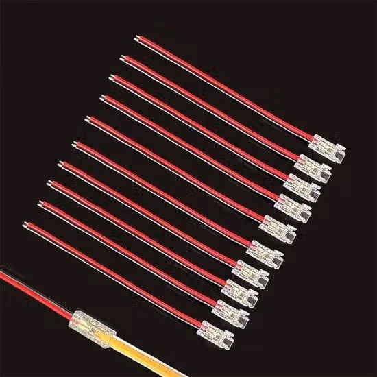 Strisce LED a 2 poli, collegamento continuo, set da 10 pezzi per luci LED COB da 5 mm