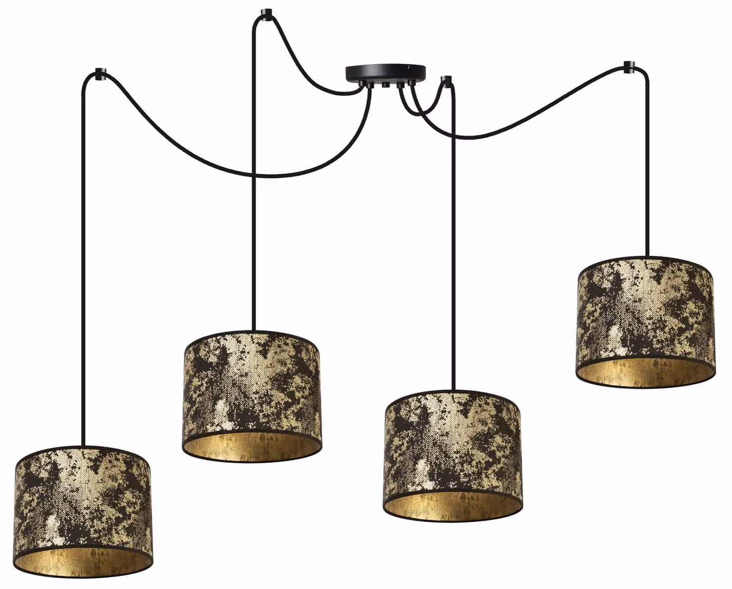 Lampada a sospensione Spider Gold – Lampada a sospensione moderna con paralume Lampada da soffitto di design