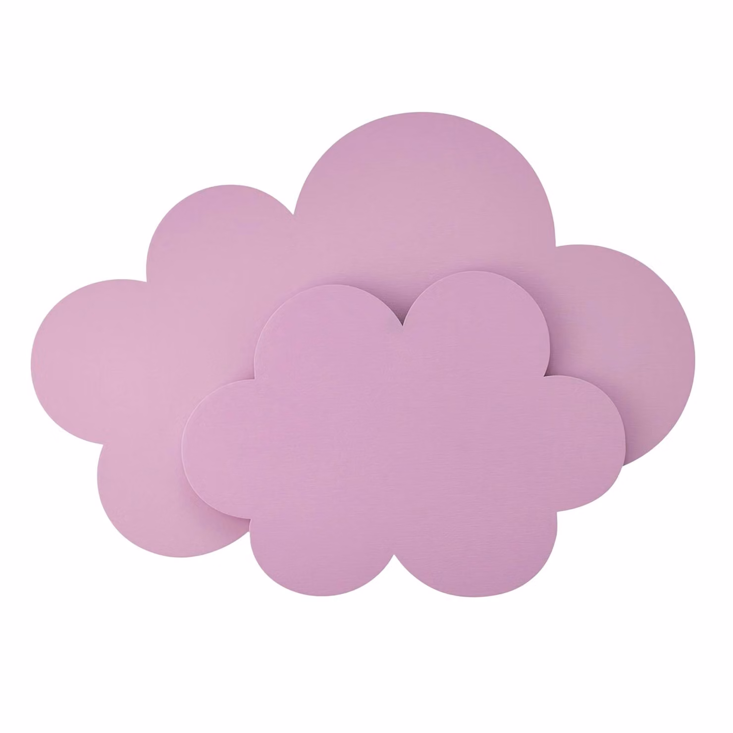 Elobra Applique a LED Wölkchen con spina, rosa, legno, dimmerabile Wölkchen,, Violetto / Fucsia / Rosa, Cameretta, Legno, Applique