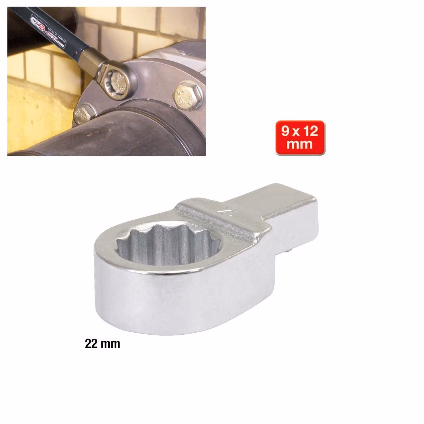 KS TOOLS 9x12 mm Chiave combinata 22 mm - 516.2322