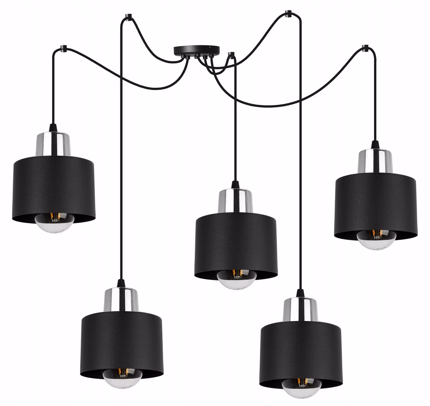 Moderna Lampada A Sospensione Lampada A Led Nera