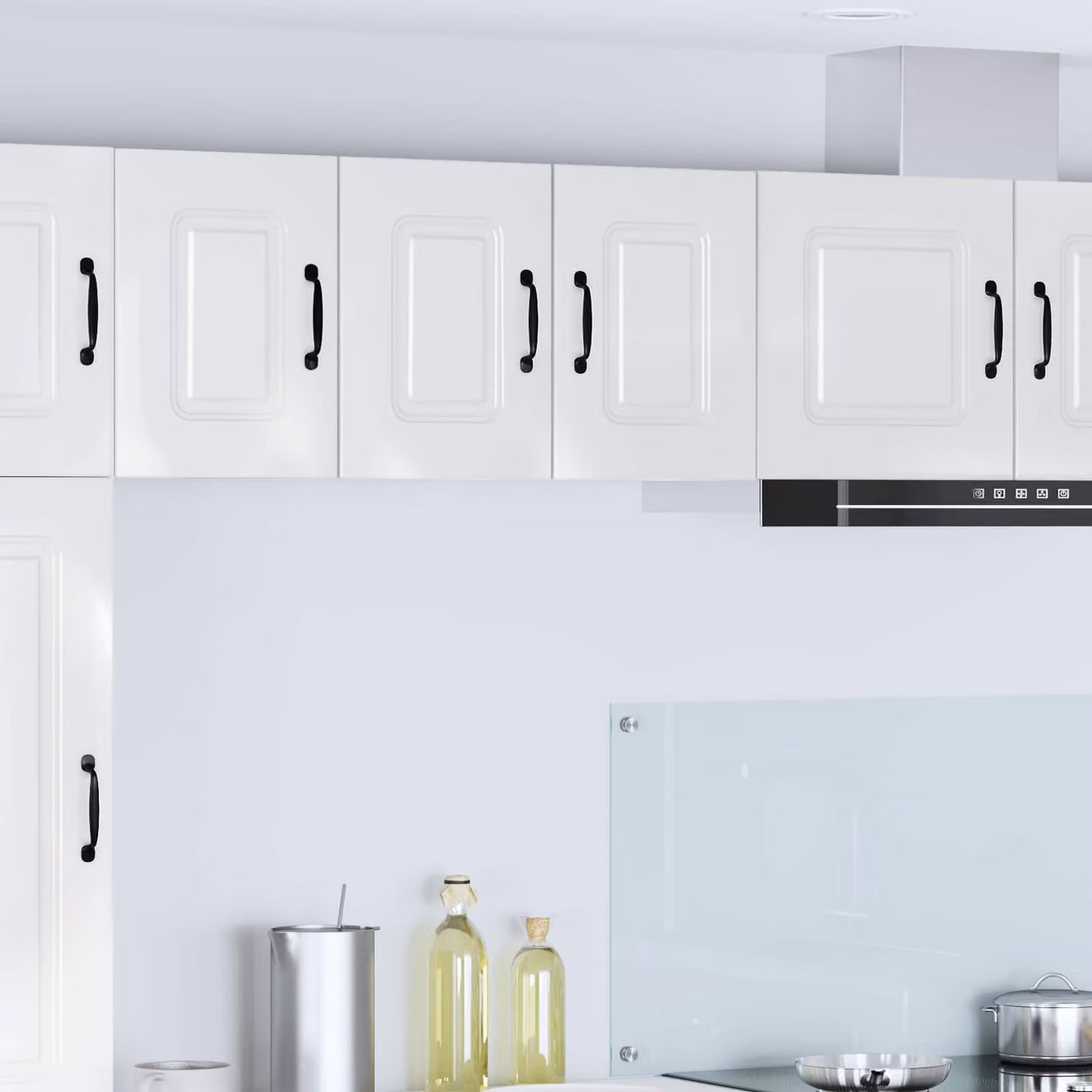 vidaXL Pensile da cucina Kalmar Bianco Lucido L/P/H: 30 x 31 x 40 cm