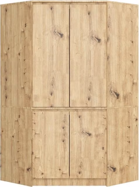 Armadio ad angolo AKORD S100 Quercia Artisan 100 cm 4 ante 100x50x180 cm