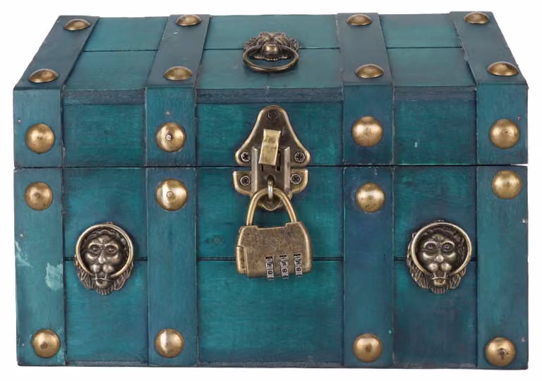 Scatola portaoggetti in legno, grande capienza, astuccio decorativo vintage con chiusura a password per gioielli, regalo