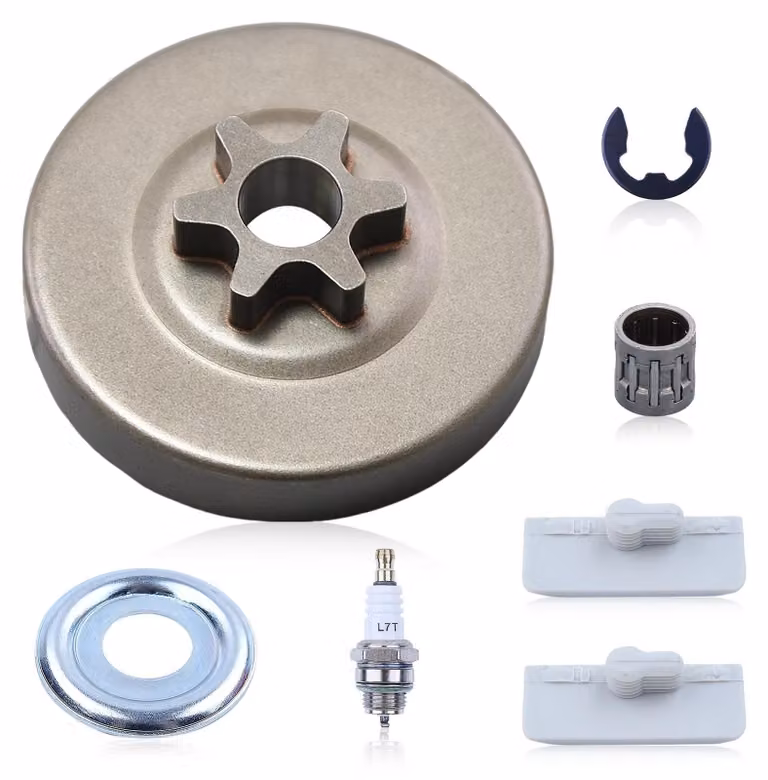 Solidchoice - Set di pignoni per motosega, passo 3/8", 6 denti