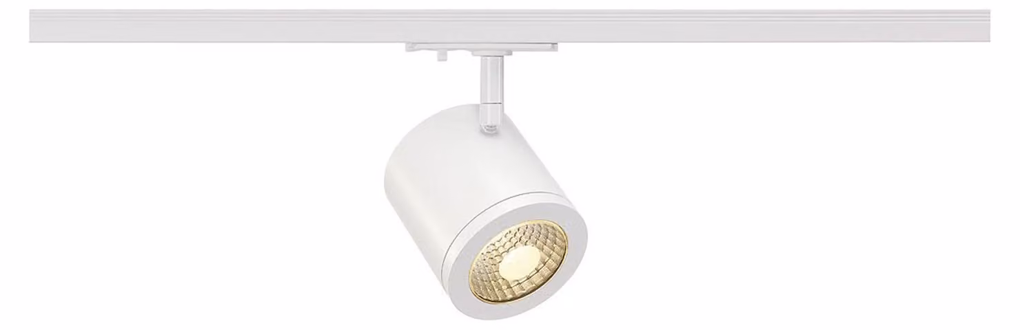 SLV ENOLA_C Spot, rotondo, bianco, 9W LED, 3000K, 55°, incl. adattatore 1P