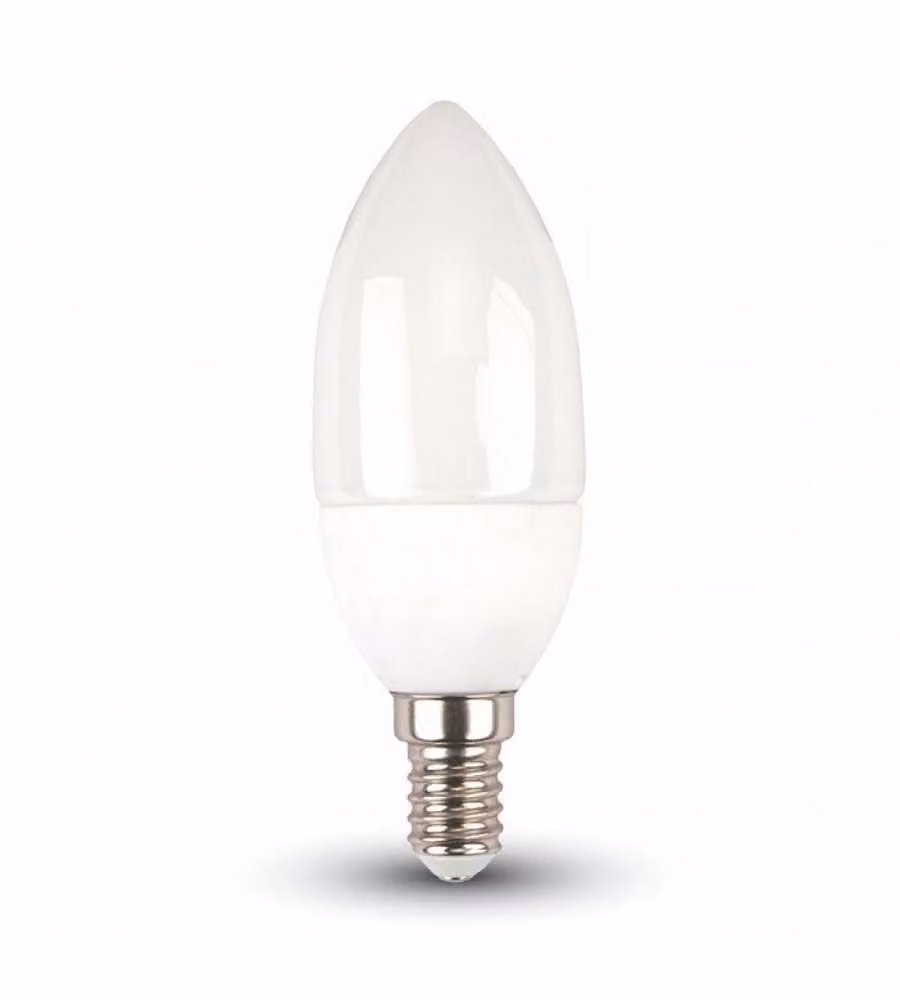 Lampadina LED E14 3,5W a Candela con Telecomando RGB + 6400K