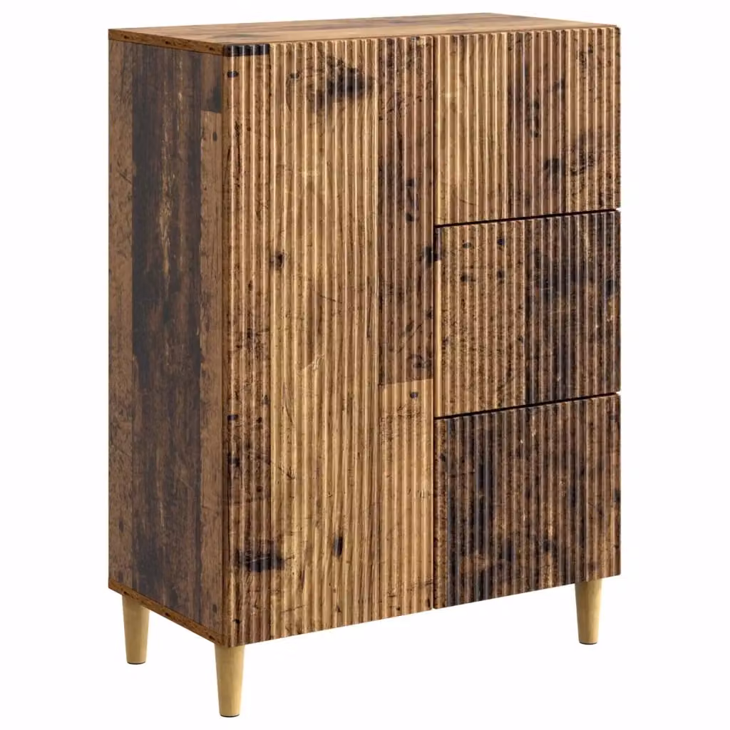 Credenza moderna vidaXL in legno ingegnerizzato marrone L: 66 cm, P: 34,5 cm, H: 90 cm – 2