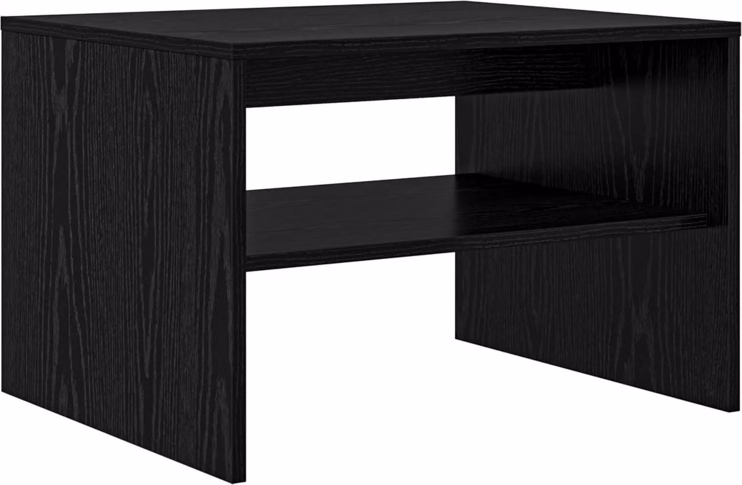 Tavolino da salotto Rovere Nero 60 x 50 x 40 cm