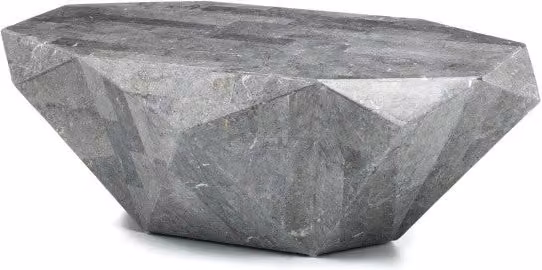 Tavolino Diamond Stones in pietra naturale grigia, L: 120 cm, P: 70 cm, H: 40 cm – 1