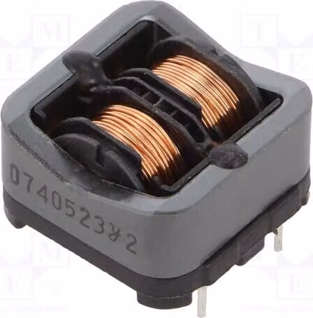 1x Induttore: filo 610 mΩ -25÷120°C, montaggio superficiale (SMD), 40,5 mH, 700 mA, 250 VAC, 21 NH-07405, induttore verticale