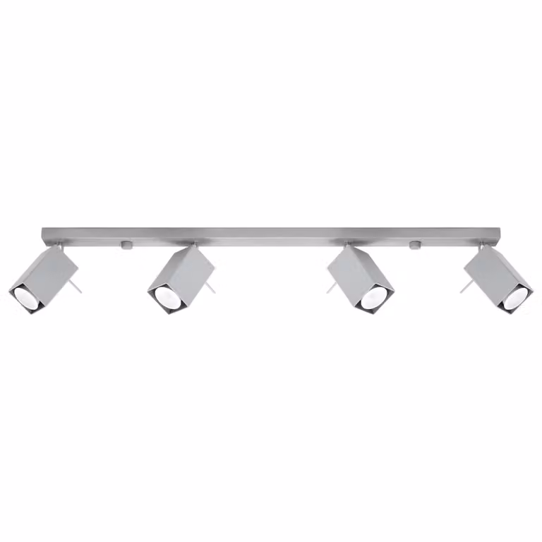 Lampada da soffitto MERIDA 4L grigio 4xGU10 10W acciaio 16x6x80cm Sollux Lighting