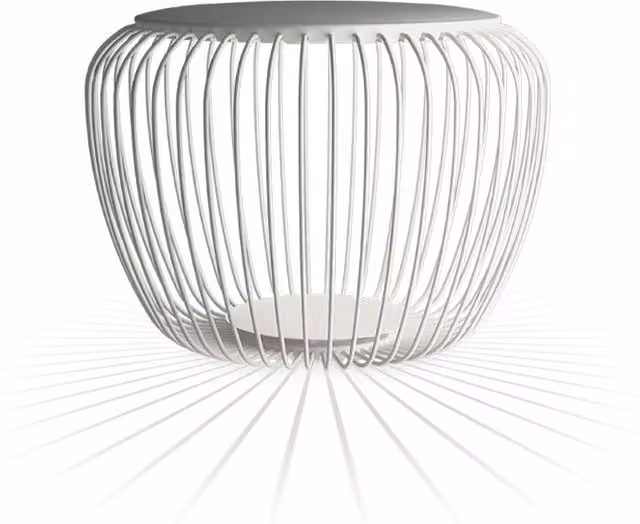 Vibia Meridiano Lampada da terra LED per esterno in metallo bianco