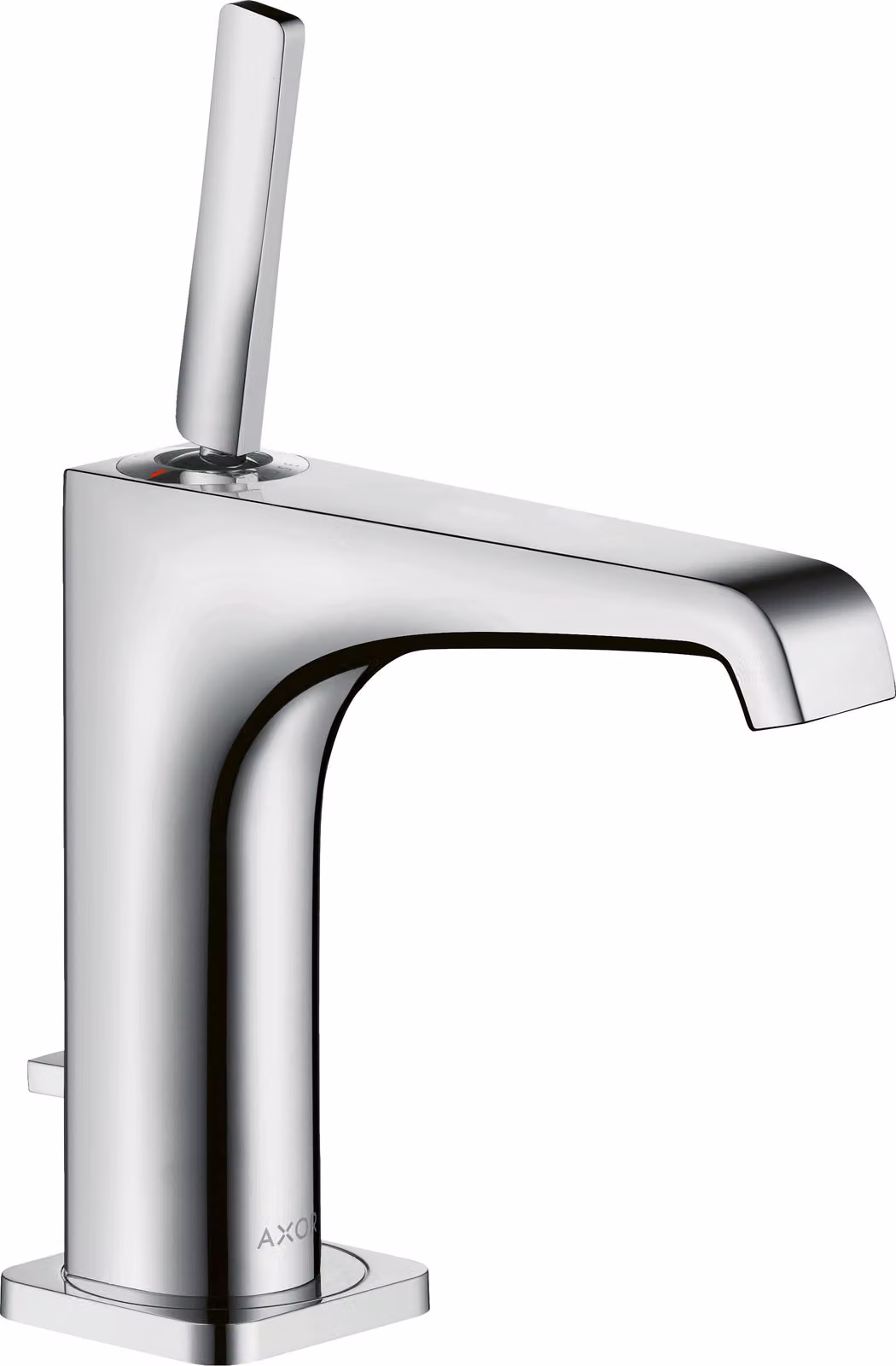 hansgrohe AXOR Citterio E mitigeur monocommande de lavabo 125 avec vidage escamotable, 36100000, 36100000