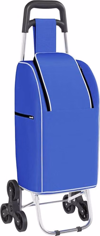 Carrello della spesa Blu 39,5 x 33 x 93 cm Tessuto Oxford