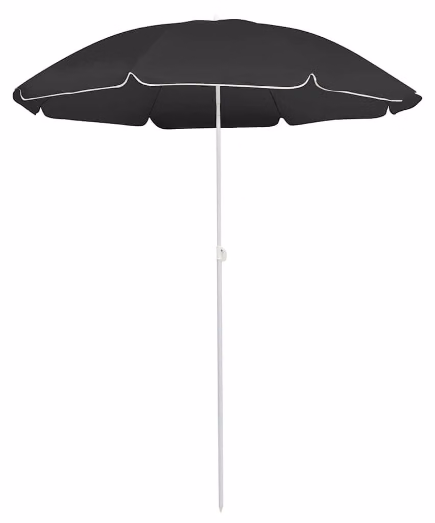 Ombrellone da giardino in poliestere 170T, colore blu e bianco