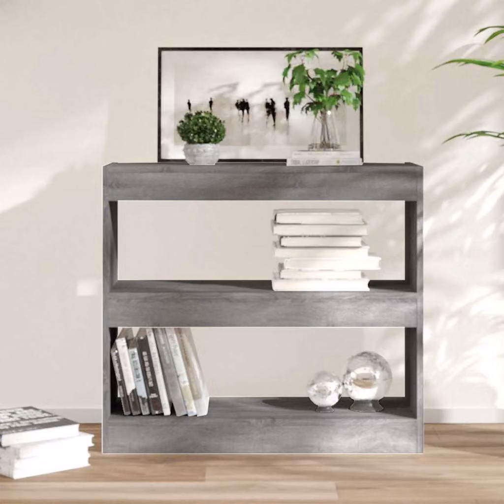 Libreria/Divisorio vidaXL Grigio Sonoma, L 80 cm, P 30 cm, H 72 cm