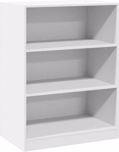 Armadio Bianco in Legno Multistrato con Ripiani Interni L: 77 cm, P: 48 cm, H: 102 cm CFW1242700