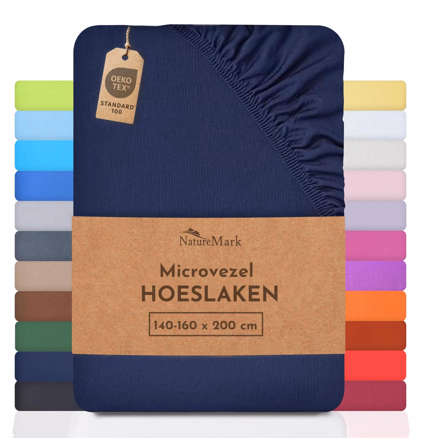 Lenzuolo in microfibra, blu navy, dimensioni 140x200 - 180x200 cm, traspirante, ideale per la cucina