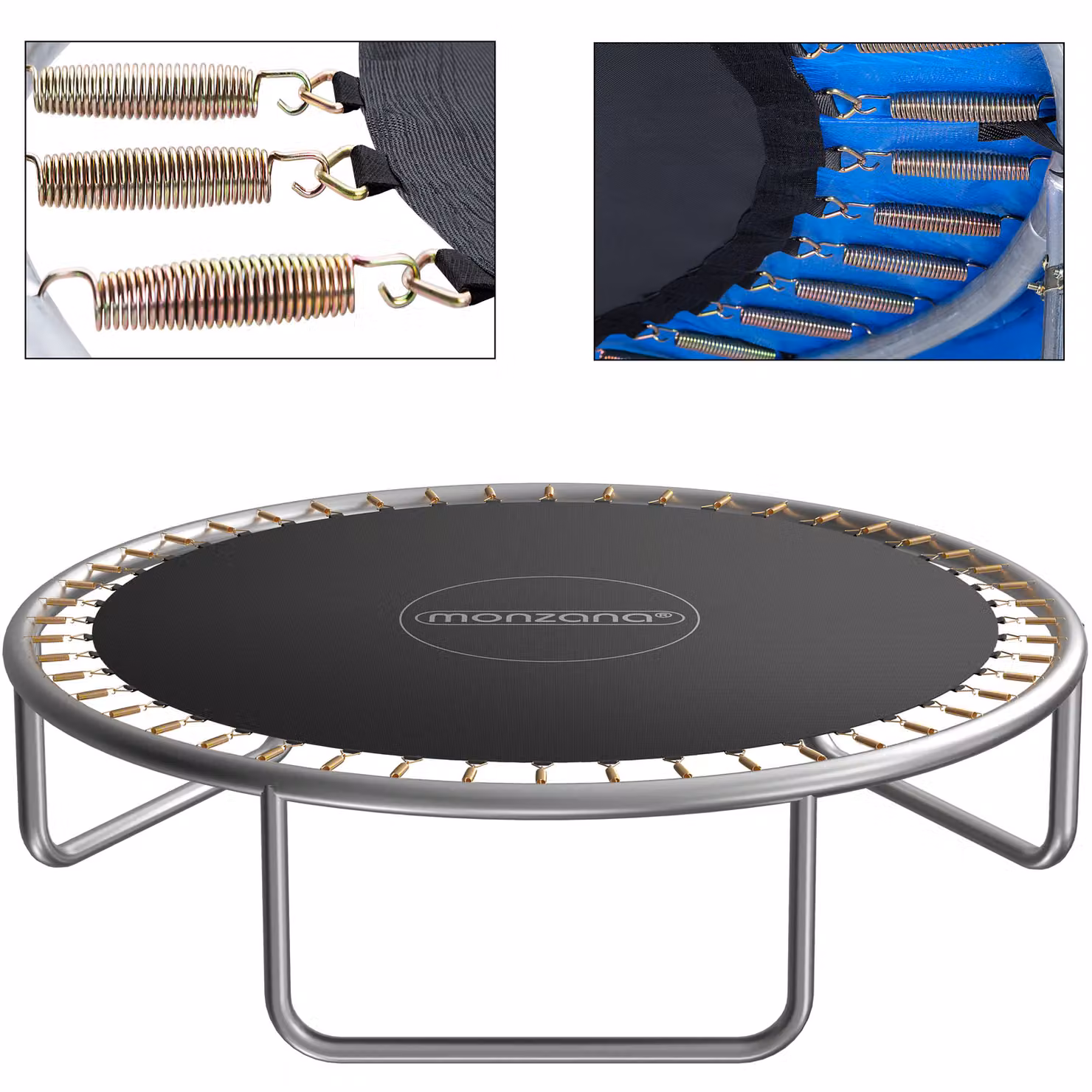 Rete da salto per trampolino Monzana nera Ø 183 cm – 4