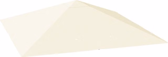 Copertura per Gazebo da Giardino Outsunny in Tessuto Oxford 600D Bianco Crema, 300 x 300 cm