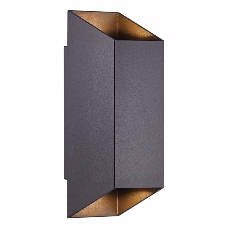 Lampada da parete Nico Square 22 nera