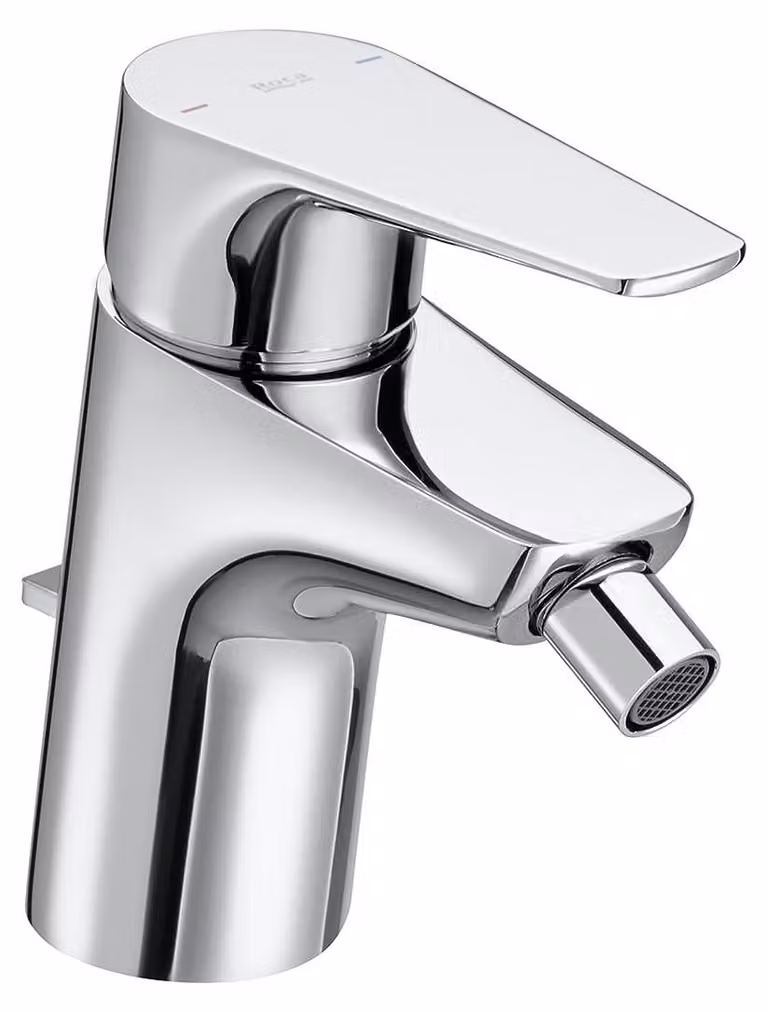 Roca Atlas - Miscelatore per bidet a parete con scarico, cromo A5A6090C00