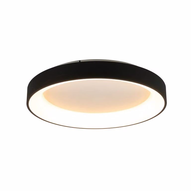 Mantra Iluminación Plafoniera a LED Niseko II, dimmerabile, Nero, Soggiorno / Sala da pranzo, Alluminio, Moderno, Plafoniera LED