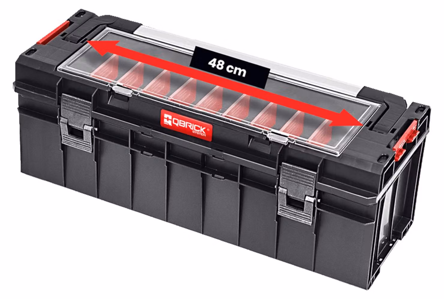 Qbrick System PRO 700 Expert impilabile 650 x 270 x 272 mm 29l IP54 con 11 scomparti