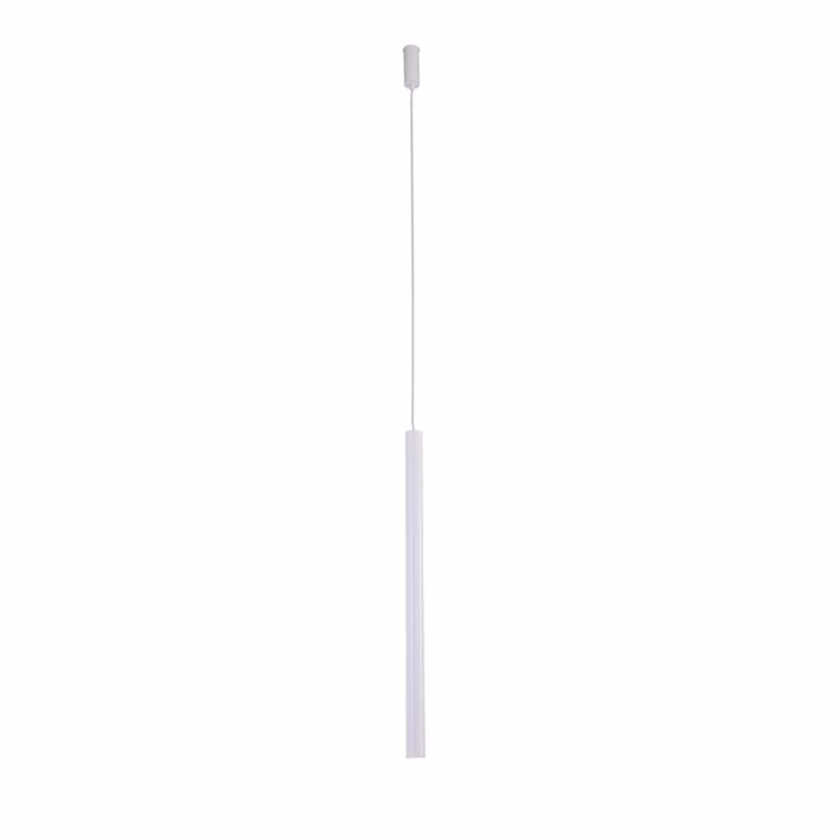 Lampada a sospensione minimalista a tubo bianco YABU 1xGU10 4W Shilo