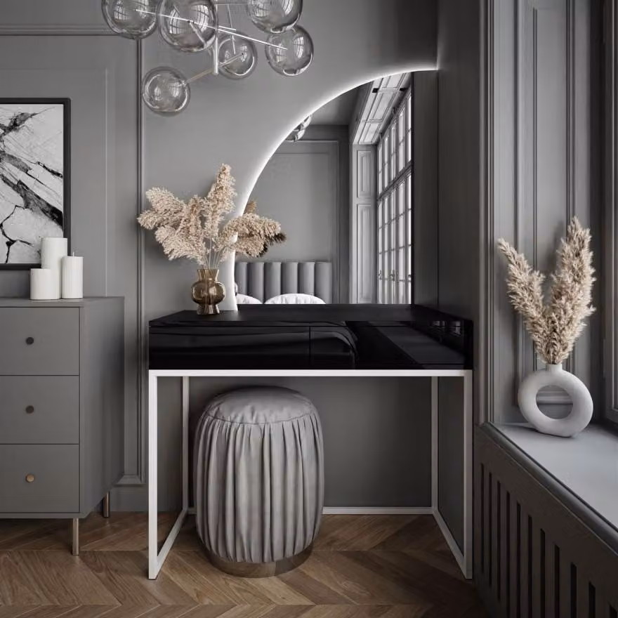 Toeletta QUINNIE con specchio a LED