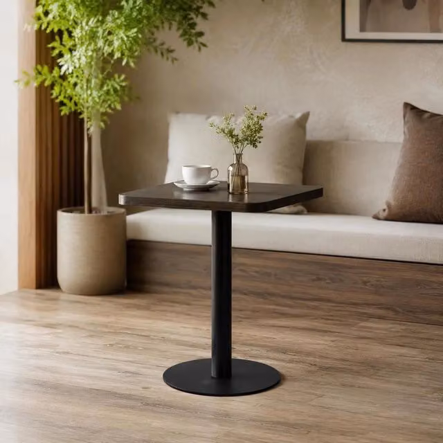 Bistro Table, Dark Brown, 60x60 Cm, MDF