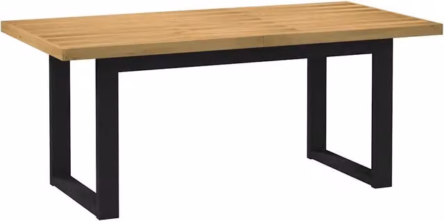 Tavolo Pranzo | Tavolo da cucina NOAIN Gambe a Forma U 180x90x75 cm Legno Massello